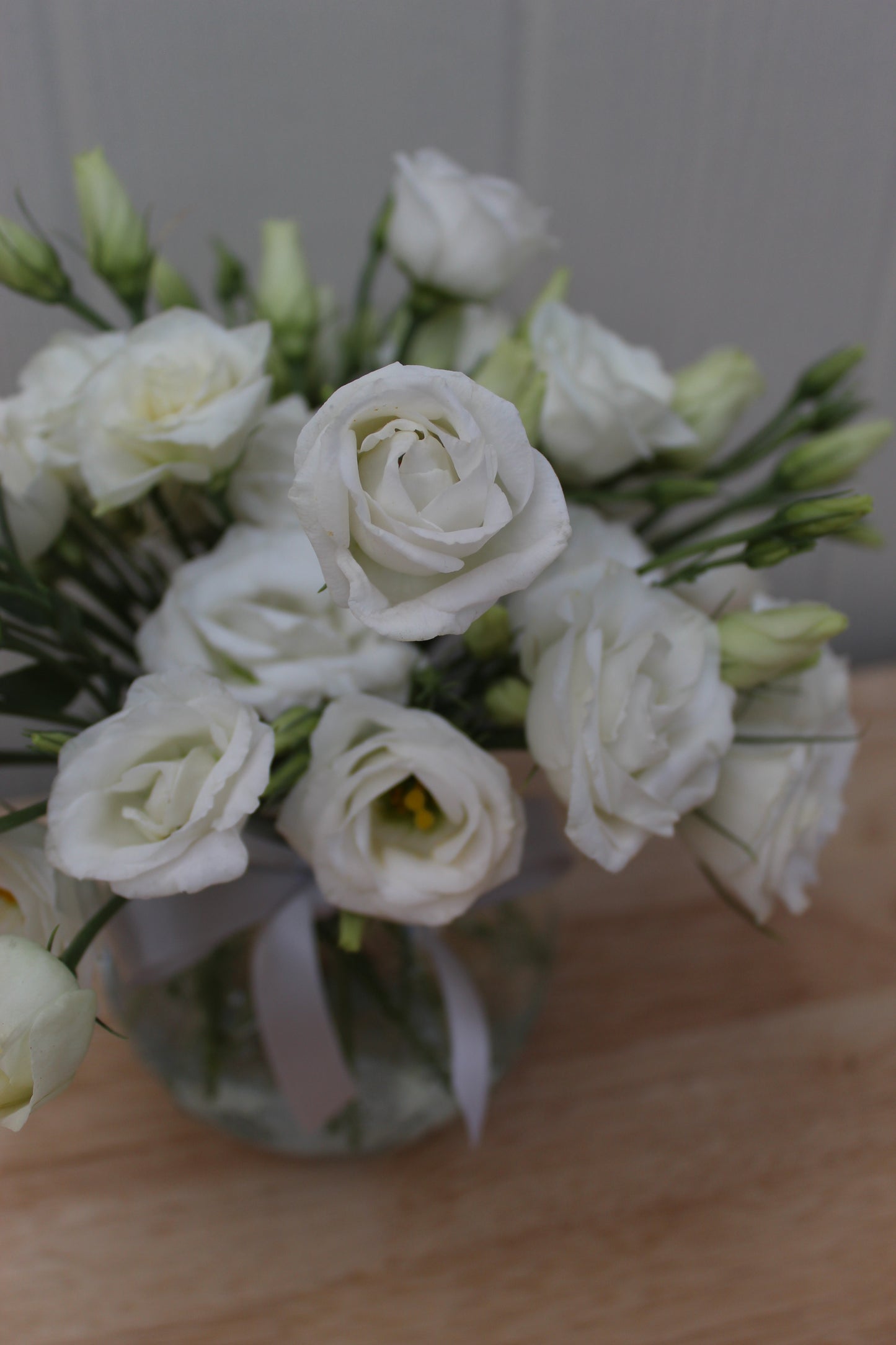white lisianthus