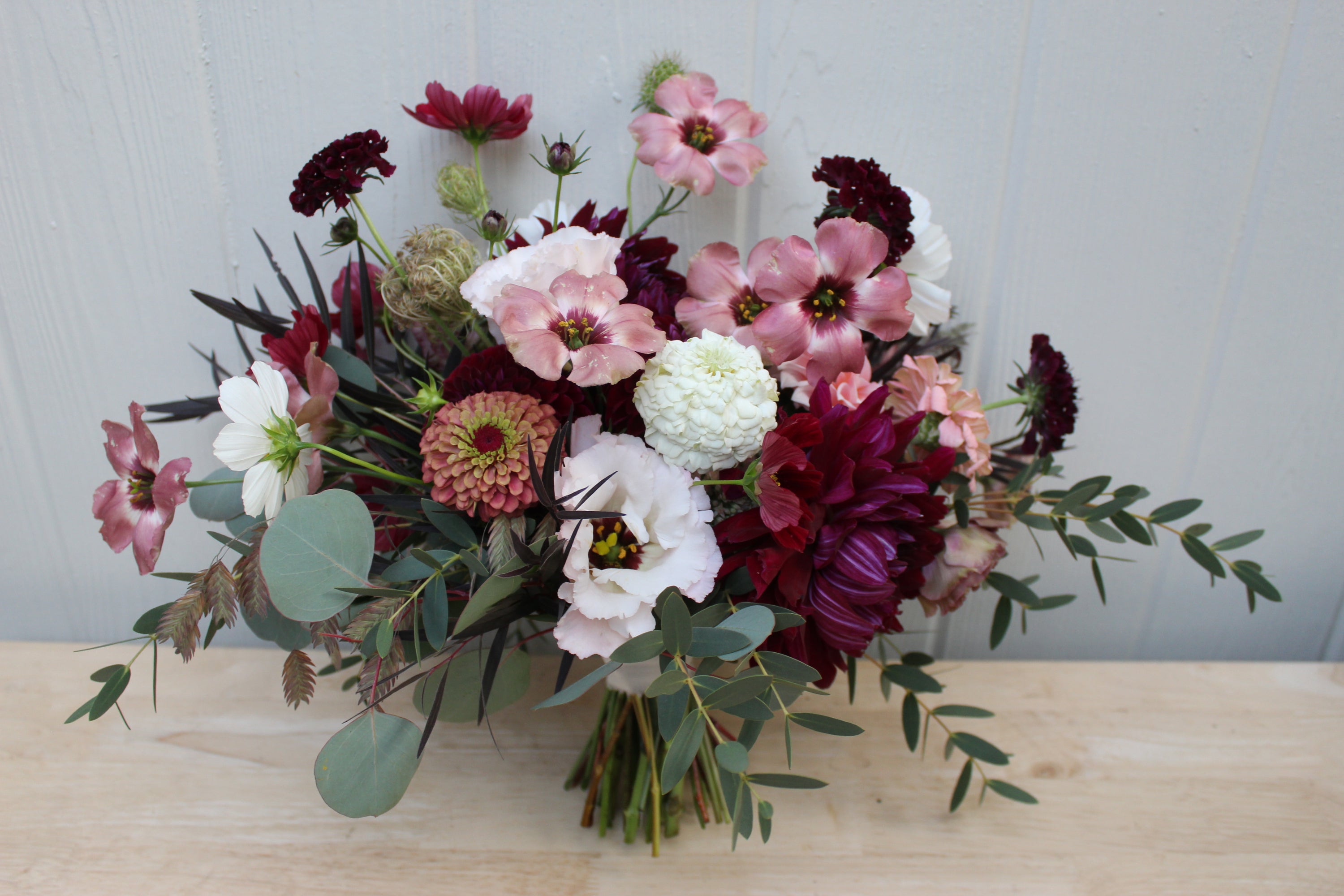 Fall wedding flowers by B's Flowers LLC at the Gallagher, Medina, NY