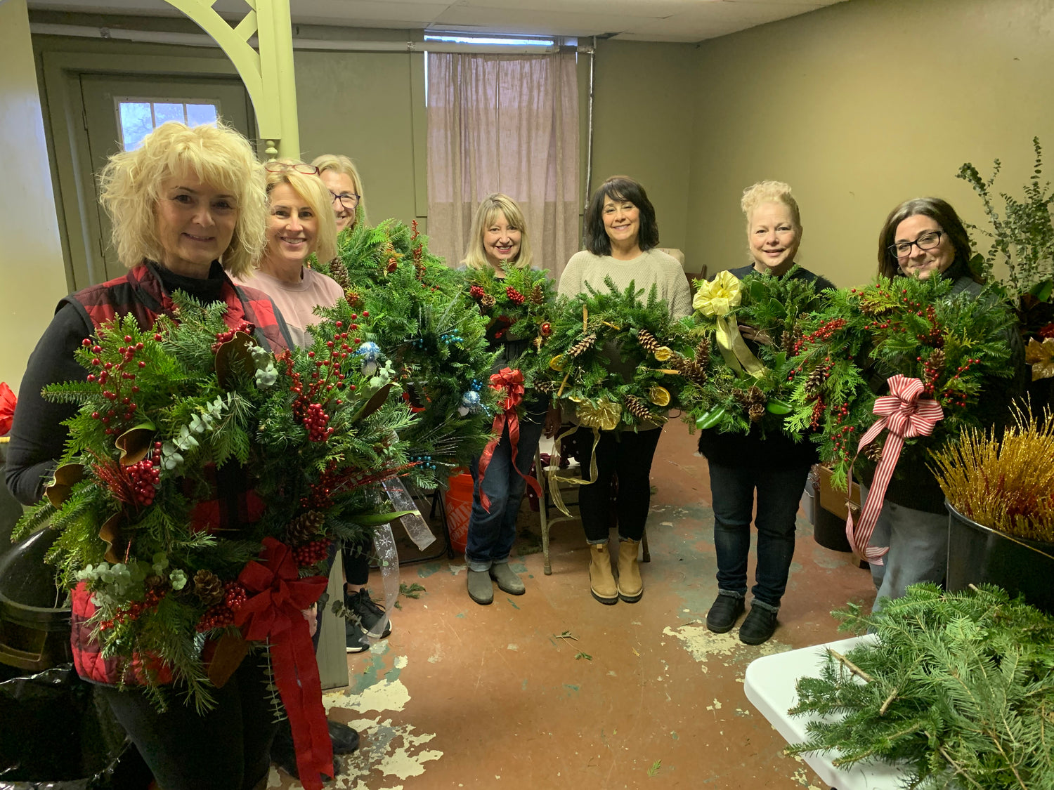 Wreath Making Classes December 2023 with B's Flowers LLC in Gasport, NY